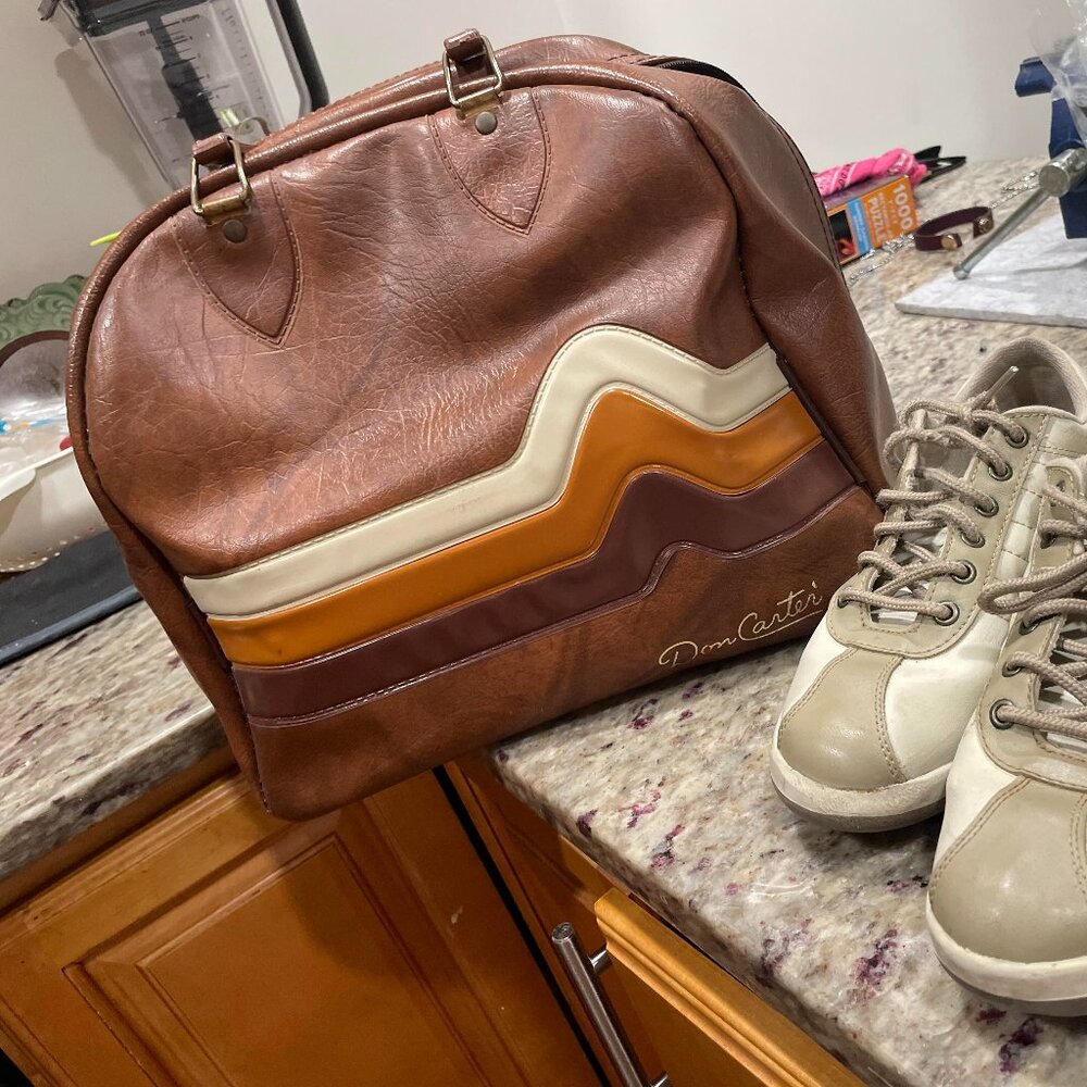Don Carter Leather Bowling Bag Vintage